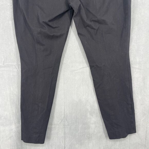 The Essential Slim By Anthropologie Dress Pants Womens 10 Black Straight Leg - Picture 7 of 11